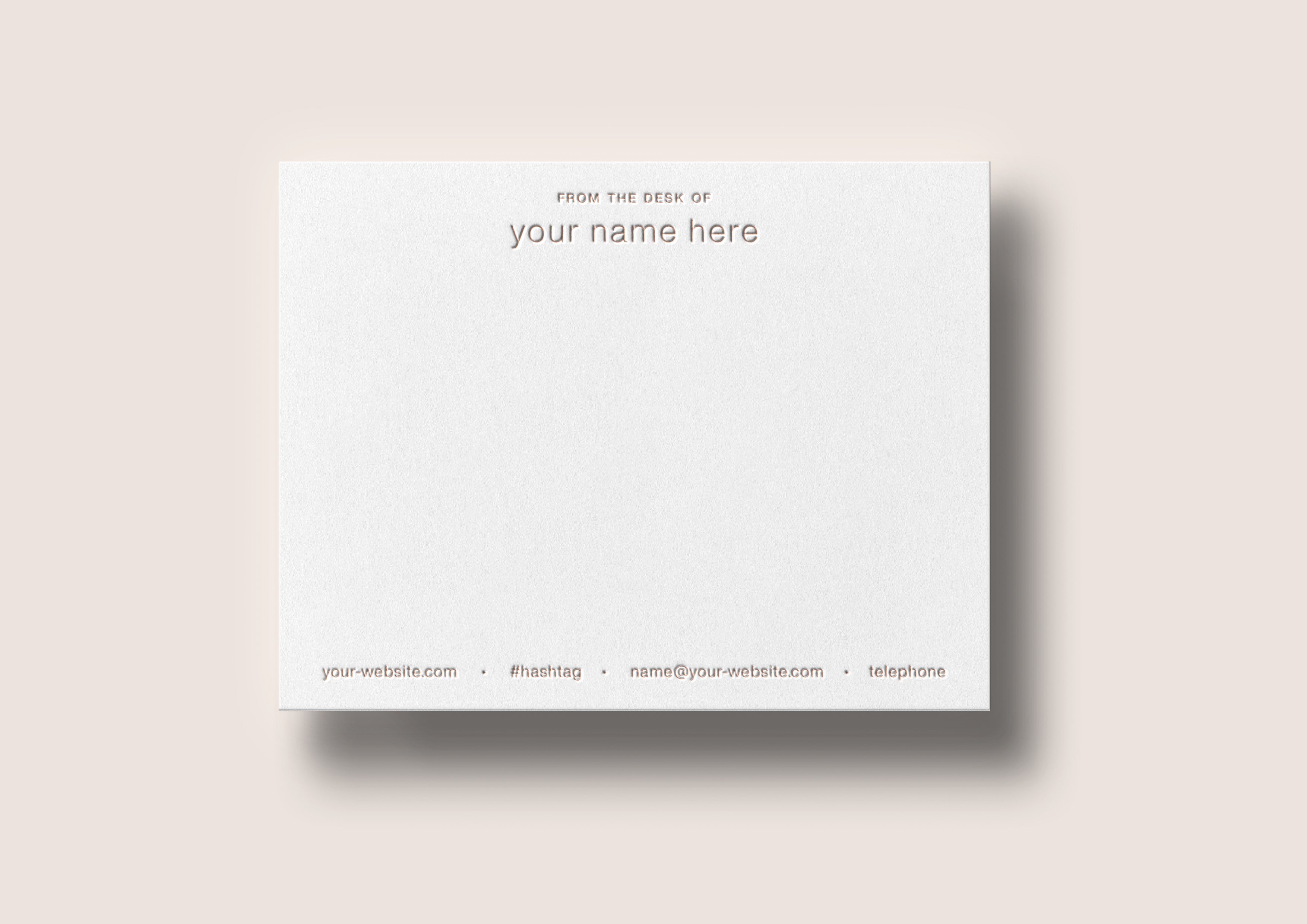 Du bureau des cartes de notes (collection semi-personnalisée)