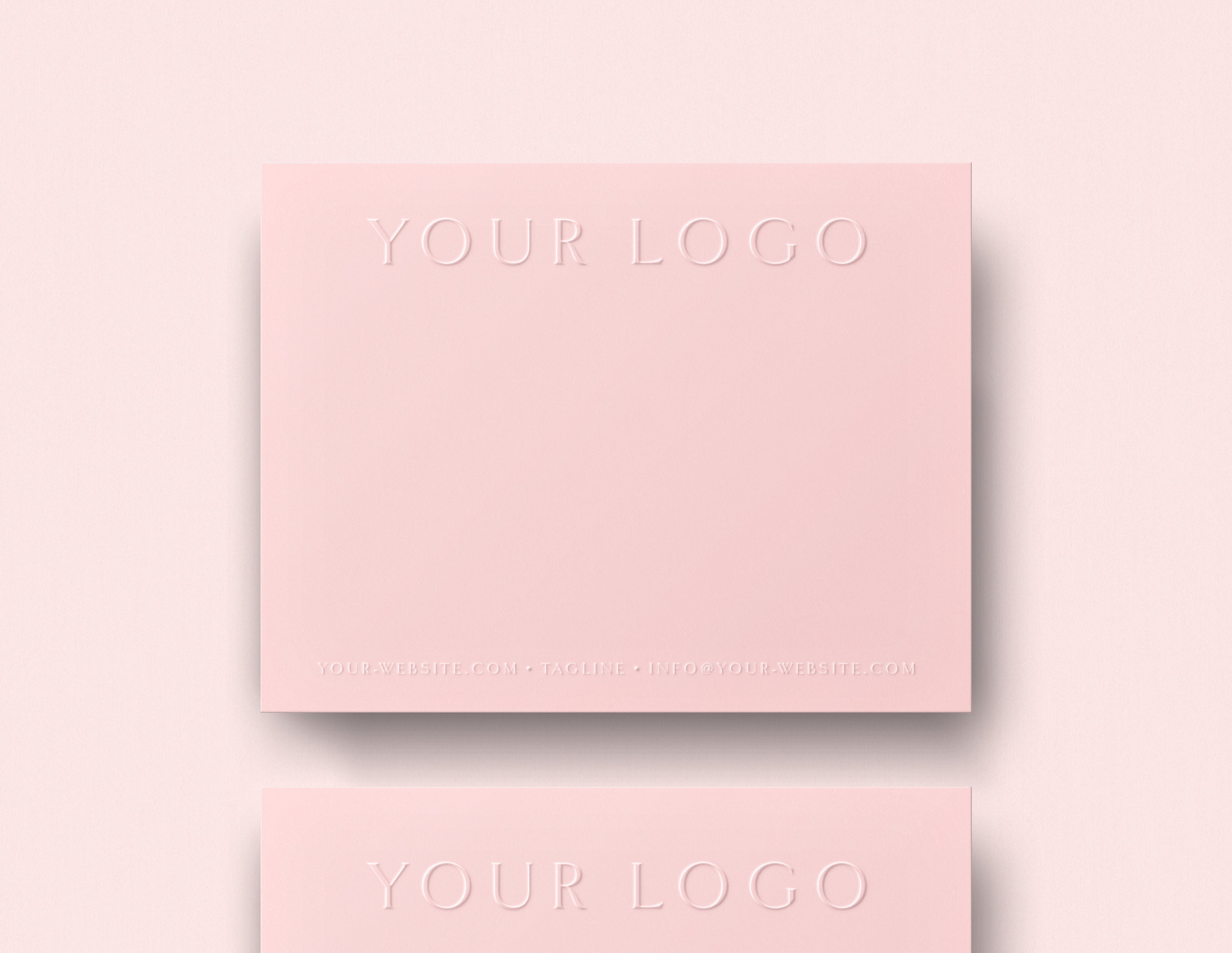 Logo Cards: Blind Emboss (Semi-Custom Collection)