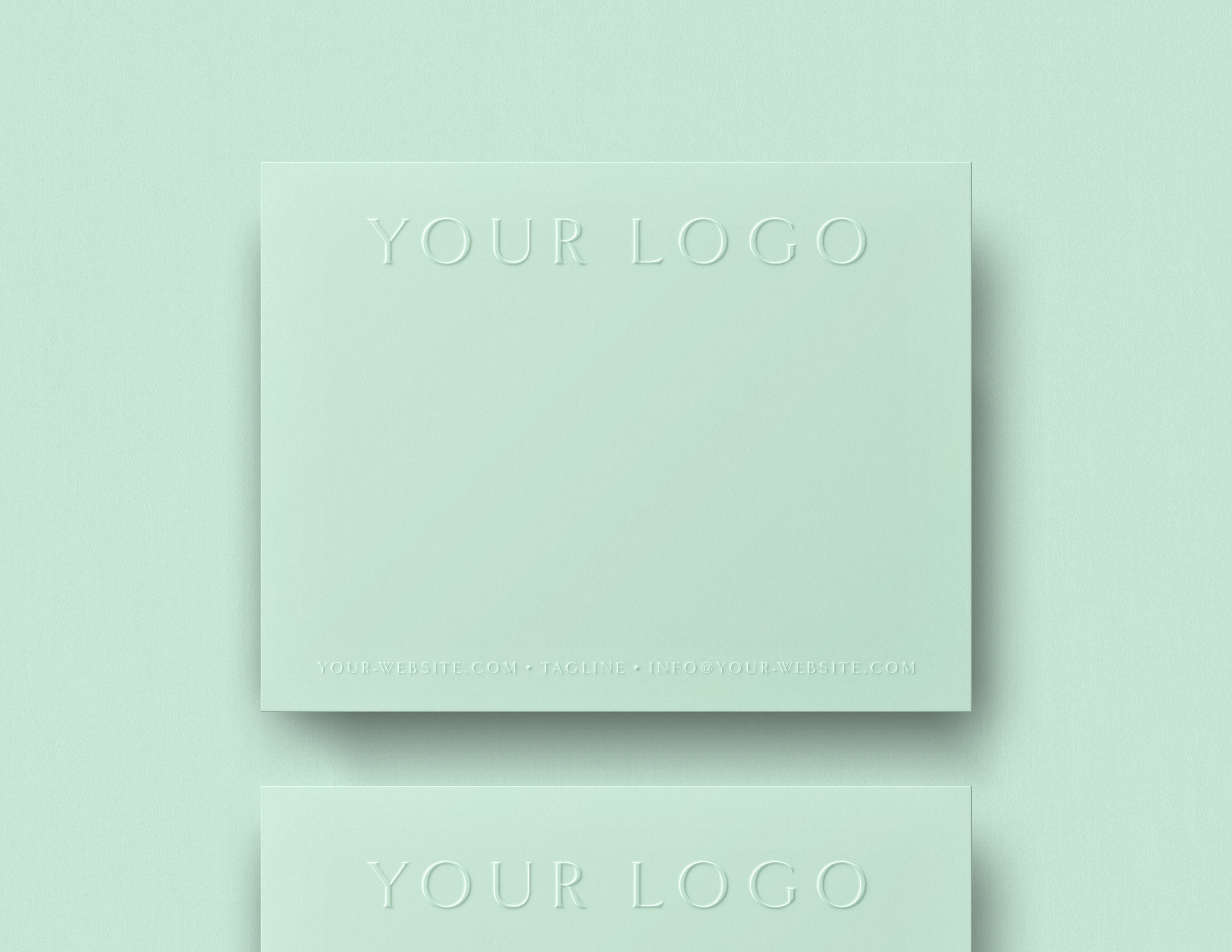 Logo Cards: Blind Emboss (Semi-Custom Collection)