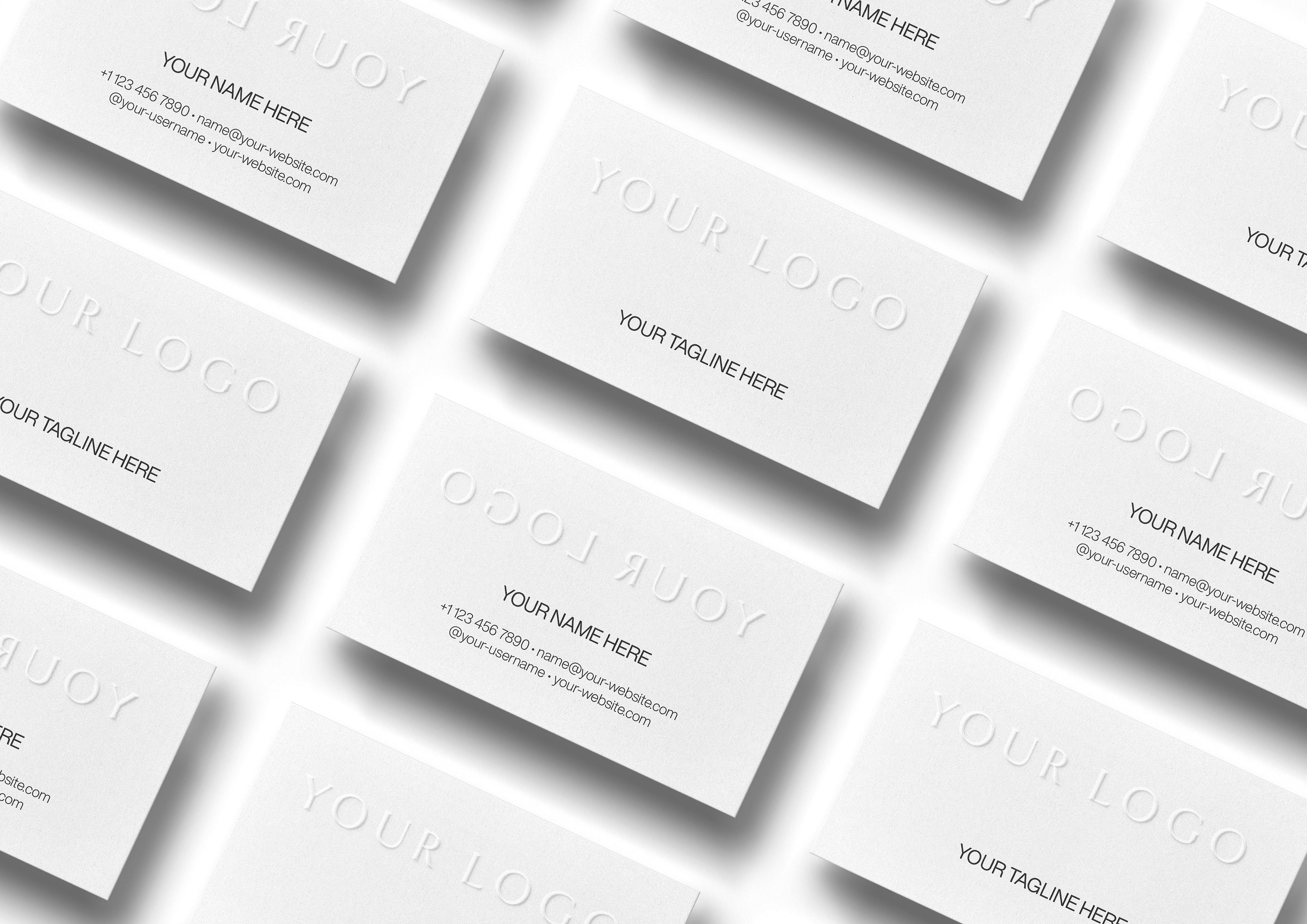 Business Cards: Blind Emboss
