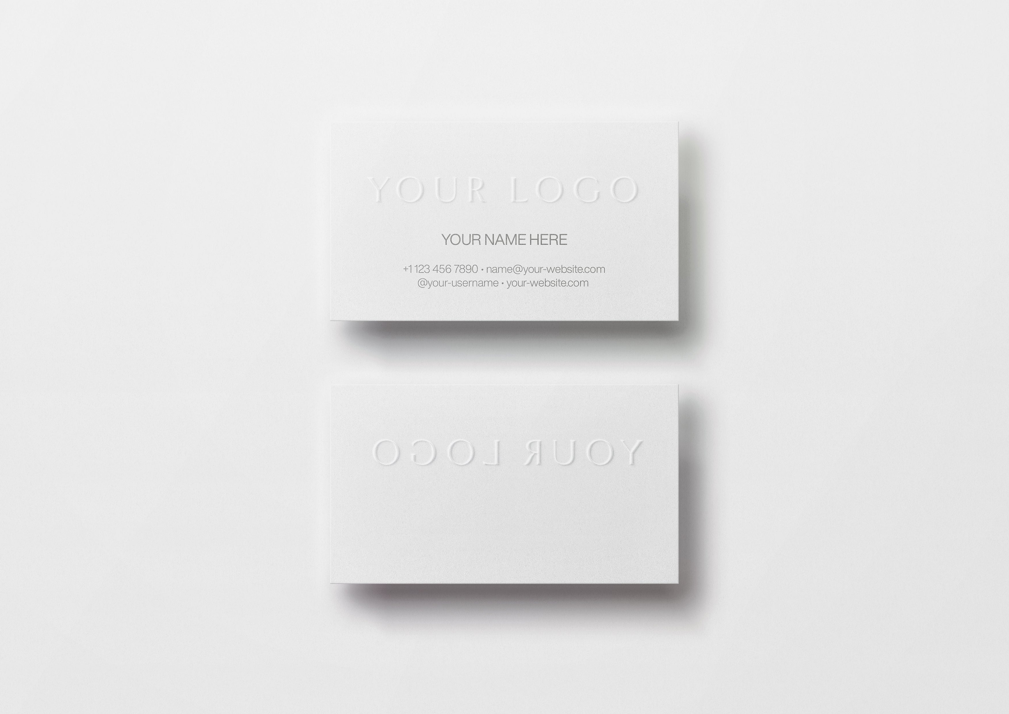 Business Cards: Blind Emboss