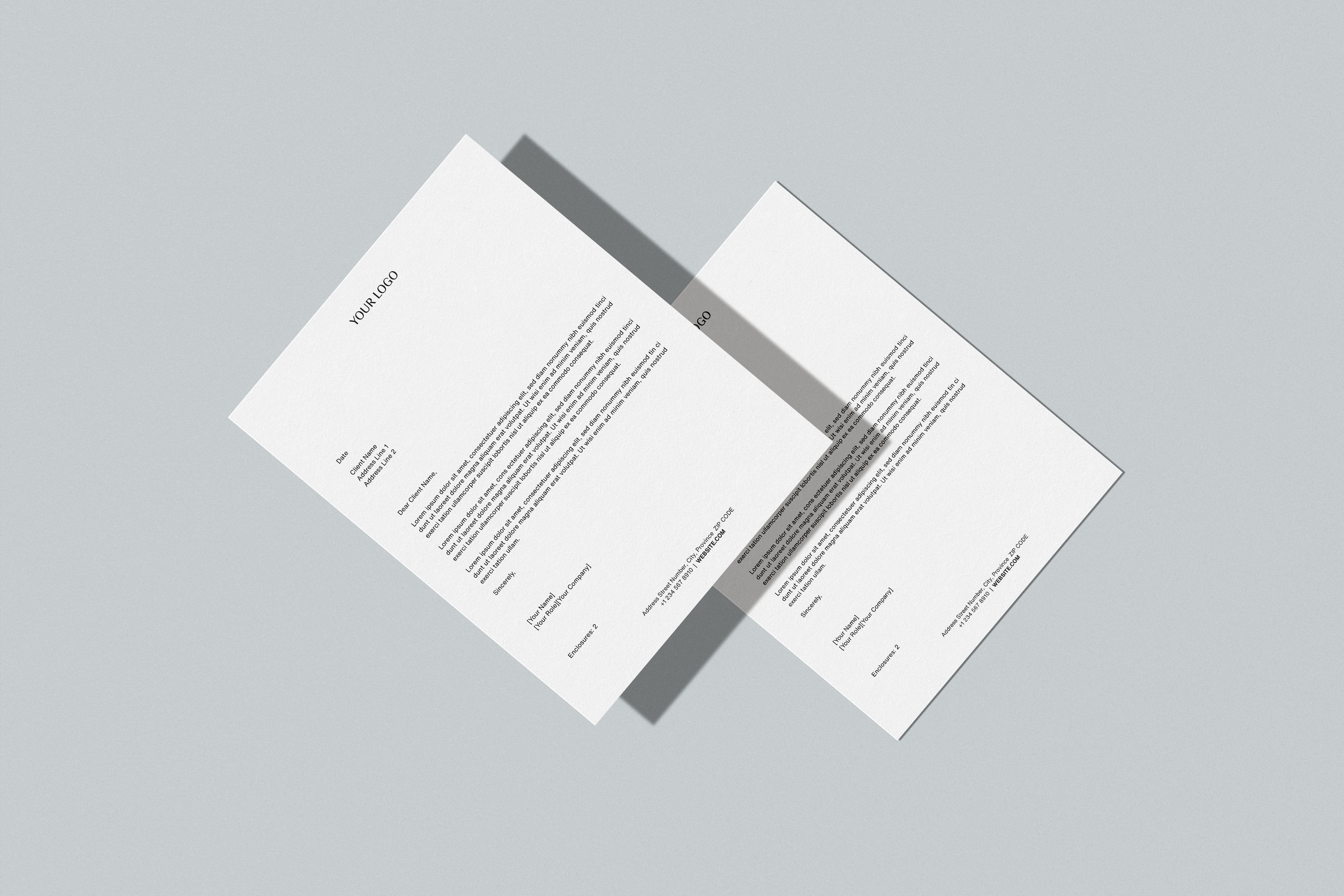 Papier à en-tête (Collection semi-personnalisée)