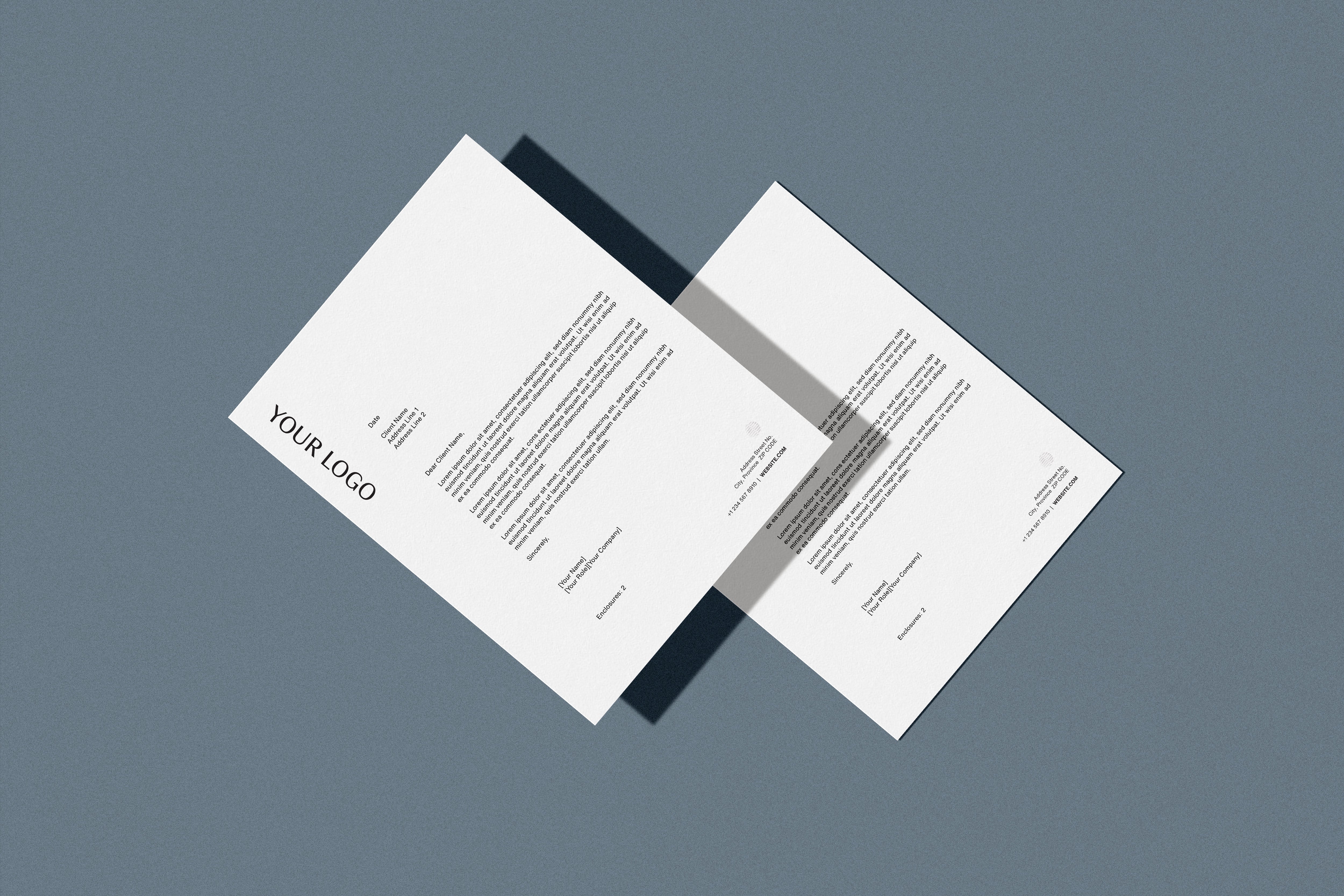 Papier à en-tête (Collection semi-personnalisée)