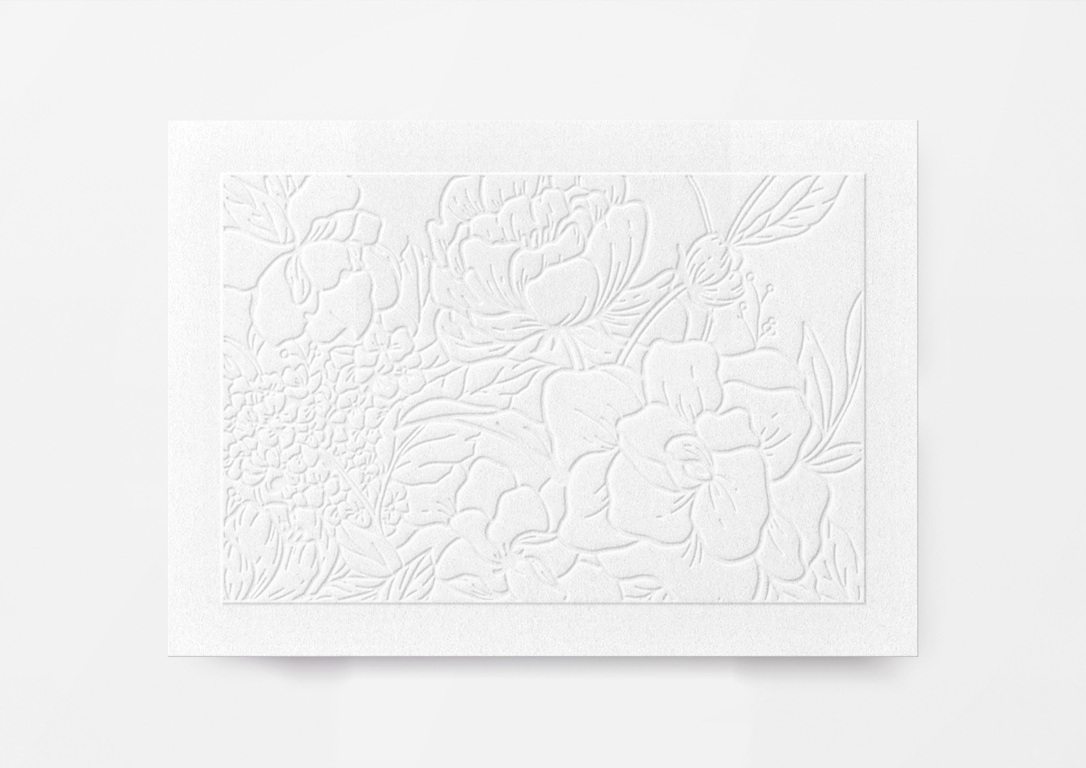 Carte de voeux florale