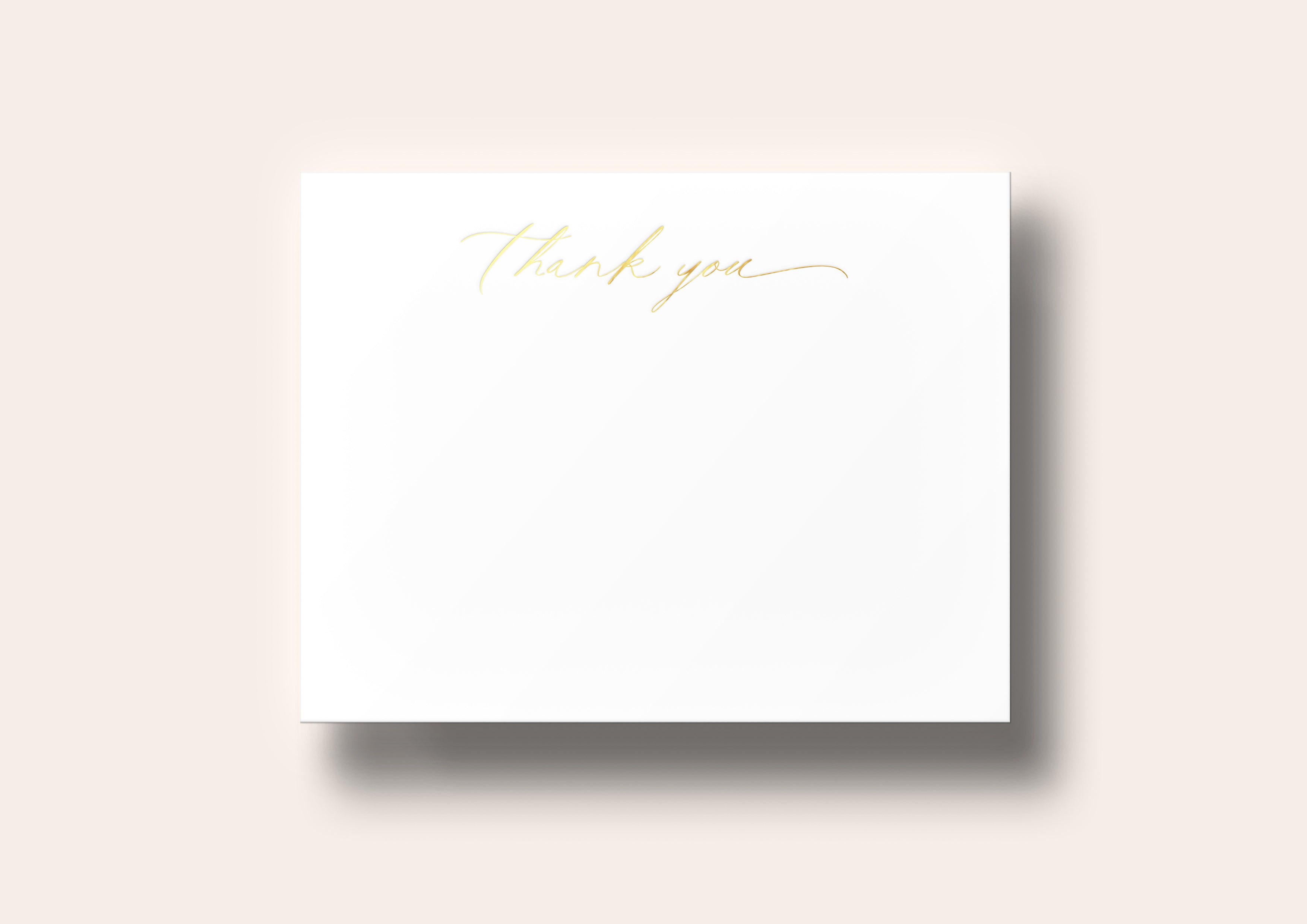 Thank You Note Cards: Calligraphy