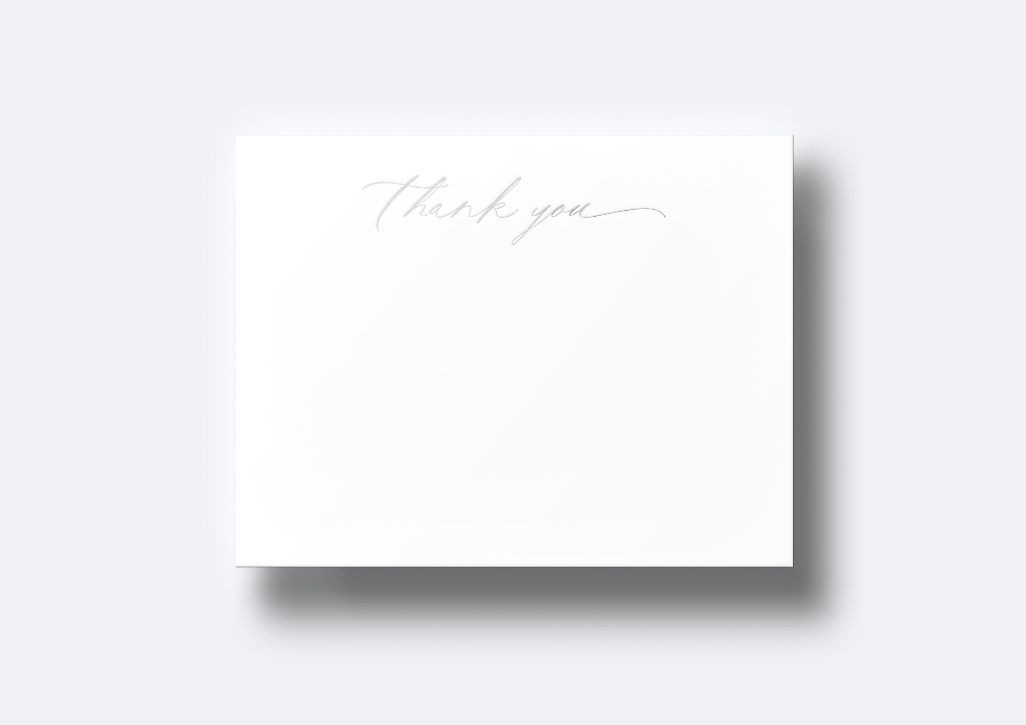 Thank You Note Cards: Calligraphy