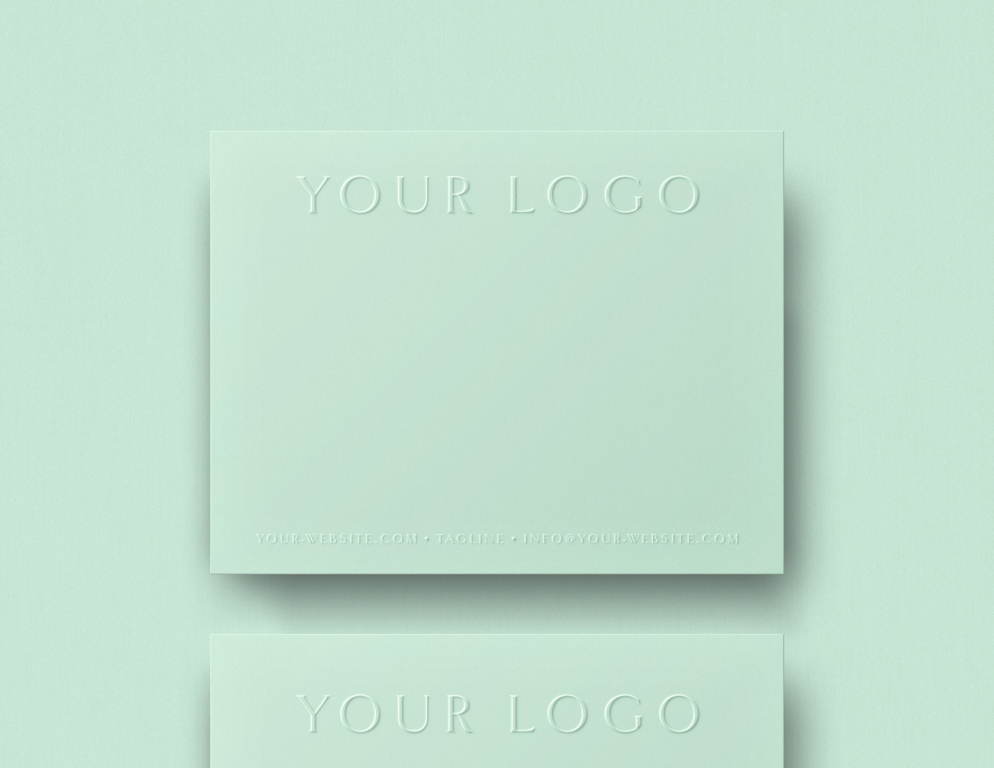 Cartes de logo : gaufrage aveugle (collection semi-personnalisée)