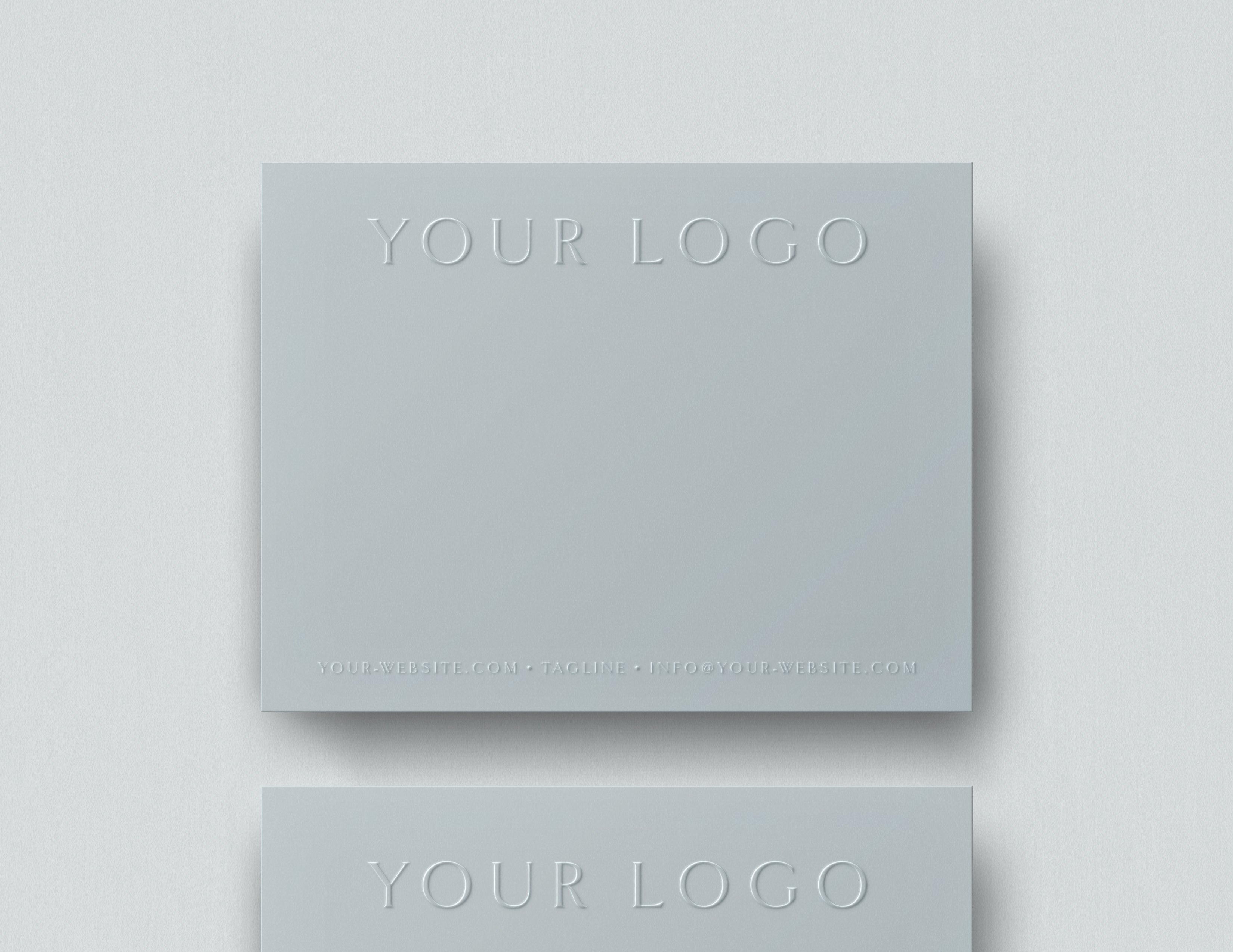 Logo Cards: Blind Emboss (Semi-Custom Collection)