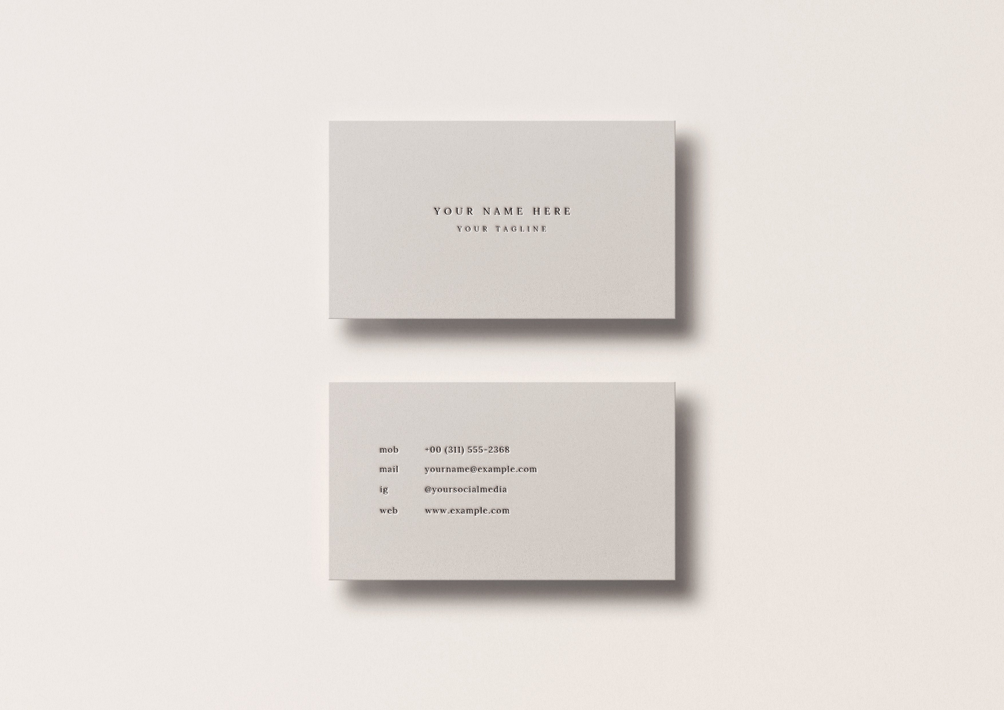 Business Cards: Letterpress (Semi-Custom Collection)