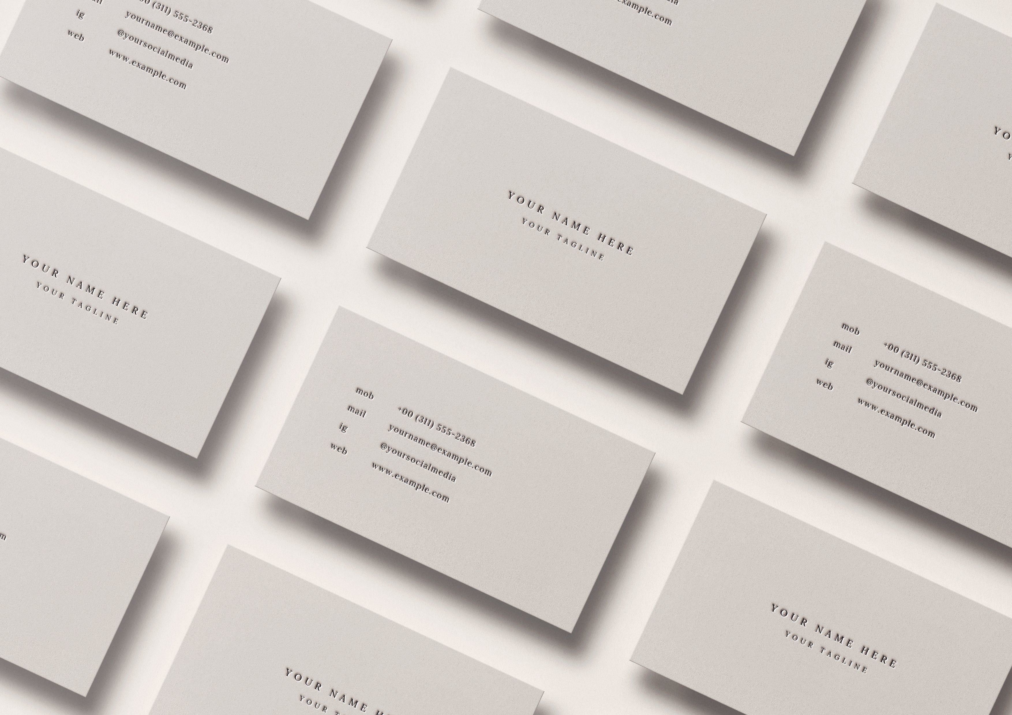 Business Cards: Letterpress (Semi-Custom Collection)